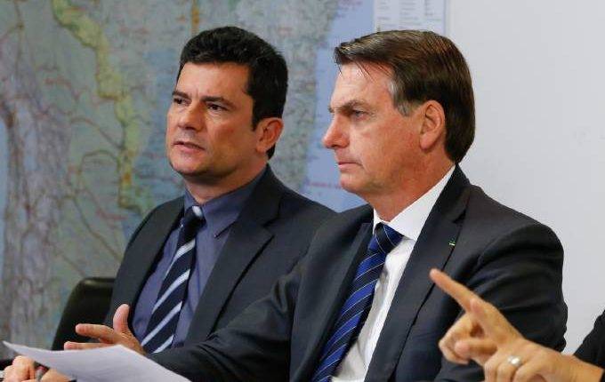 Sérgio Moro e Jair Bolsonaro: agora inimigos
